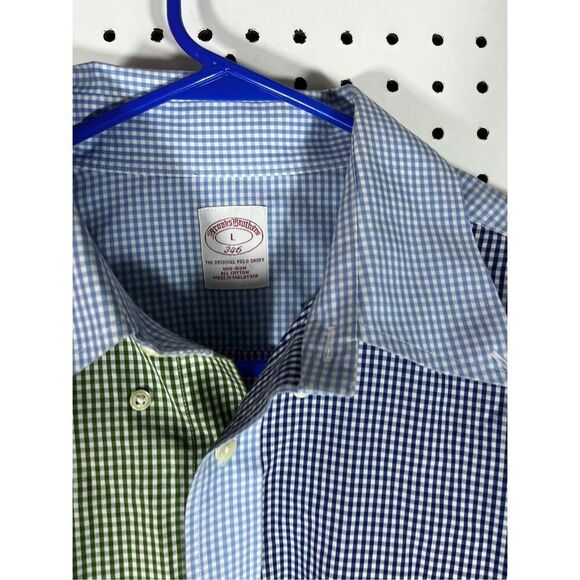 Brooks Brothers button down multi colored shirt size L - Picture 4 of 5